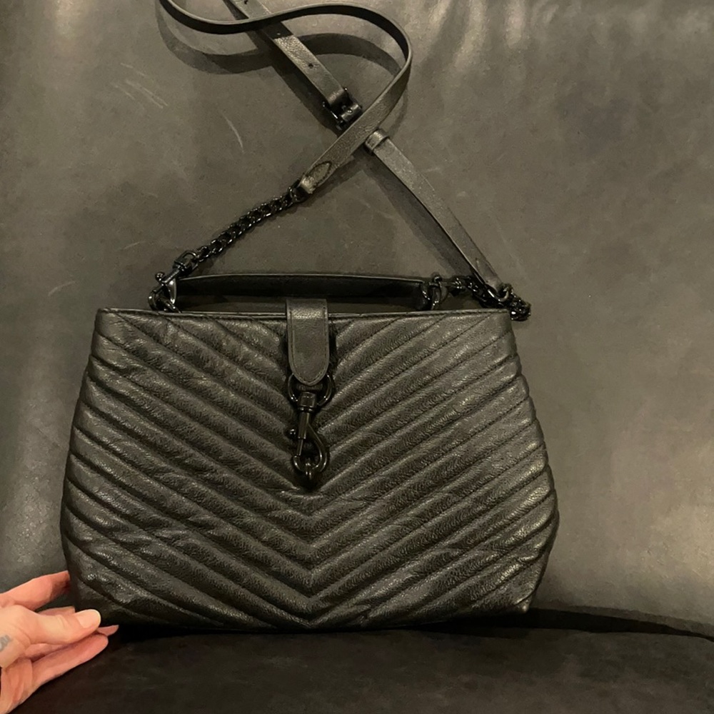 Black Leather Rebecca Minkoff Bag